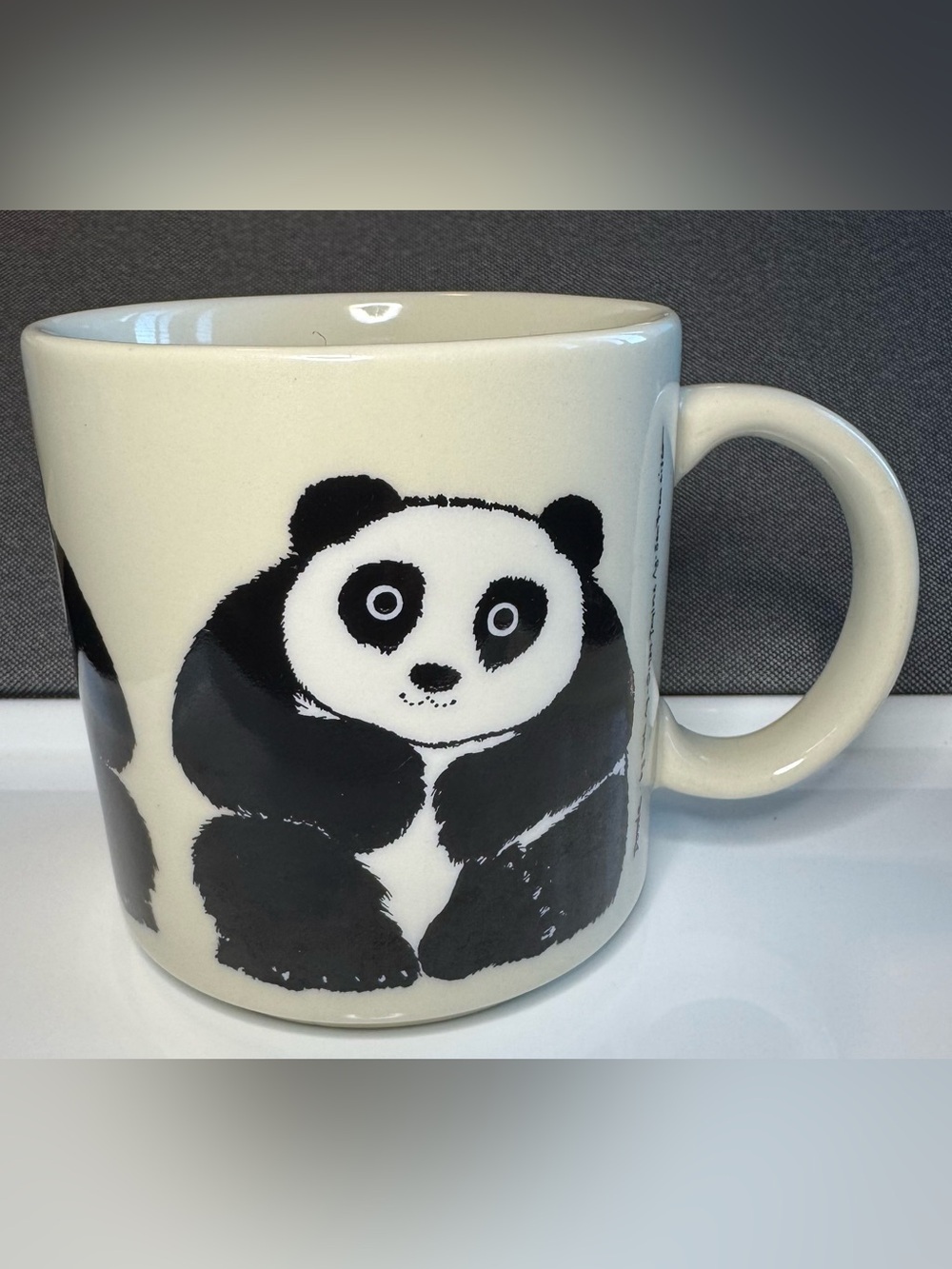 Vintage 1984 Taylor & Ng Dooda Panda Mug Win Ng San Francisco Made In Japan